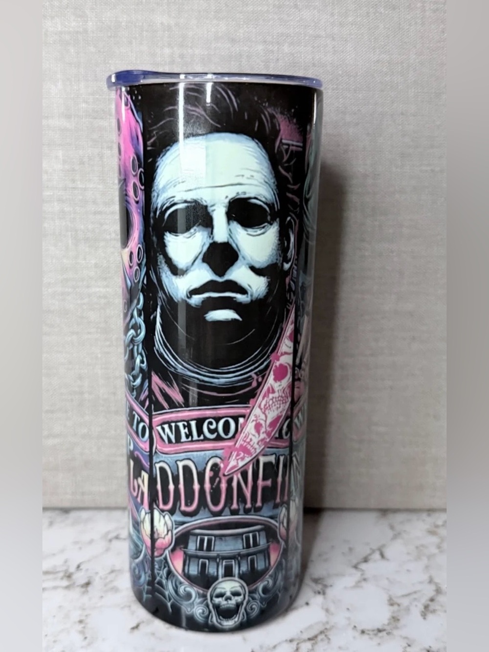 Halloween Horror Movie Characters Stainless Steel Tumbler